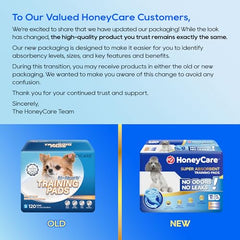 Diseño de cinco capas de Honey Care para mayor absorción y control de olores.