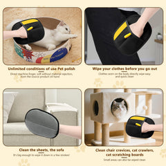 Guante Hongyunda para multi-superficies, útil en muebles, camas y textiles.