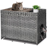 Honiakaka caja de arena con tapete suave facilita la limpieza diaria