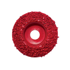 Hoof Boss disco domo rojo, grano grueso, primer plano para limado de pezuñas difíciles