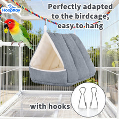 Hoopttay casa-pajaro tienda habitación, refugio compacto para aves pequeñas.