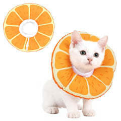 Hoopttay collar cono suave para gatos naranja protege la herida y permite comer