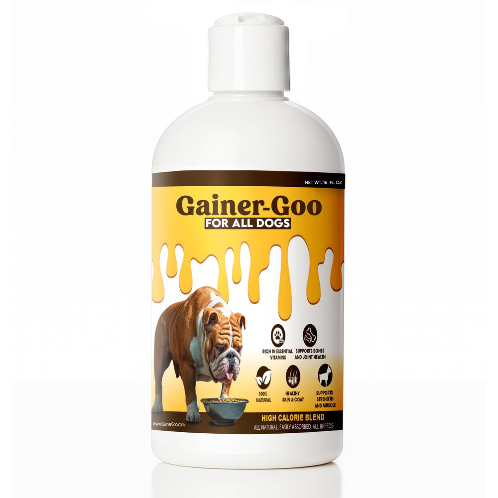 Gainer-GOO de Horizon Animal Care: botella dosificador para porciones precisas y limpieza rápida.