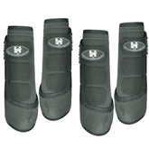 Horntack botas para caballo, vista general, ofrecen protección y comodidad durante entrenamientos al aire libre.