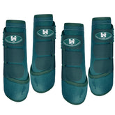 Horntack botas protección tendones caballo turquesa exterior para entrenamiento seguro