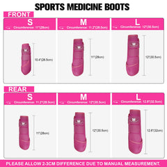 Horntack Botas Splint Raspberry cierre detalle con gancho y bucle duradero.