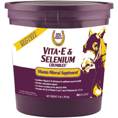 Horse Health Vita E y Selenio Crumbles: empaque práctico para suministro diario