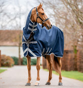 Horseware Amigo 1200D capucha integrada: protección impermeable para días lluviosos.