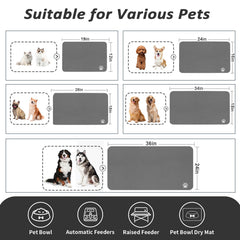 Almohadilla lavable HotLive para mascotas, ideal bajo comederos automáticos