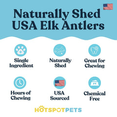 Hotspot Pets, astas de alce con médula central expuesta para sabor natural