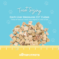 hotspot pets ingrediente unico higado cordero, snack natural.