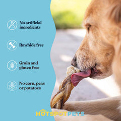 Hotspot Pets palitos de carne 100% natural, 6 pulgadas para merienda proteica.