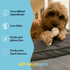 Paquete de 30 huesos rawhide de Hotspot Pets para entrenamiento diario