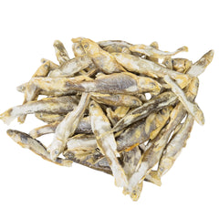 Hotspot Pets pececillos liofilizados en bolsa de 1 libra, premio crujiente y natural.