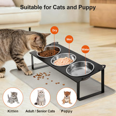 HOVNKUT tazones acero inoxidable, duraderos y fáciles de limpiar para gatos