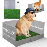 HQ4US 4LEGS: alfombrilla de césped artificial para perros, plegable para uso interior.