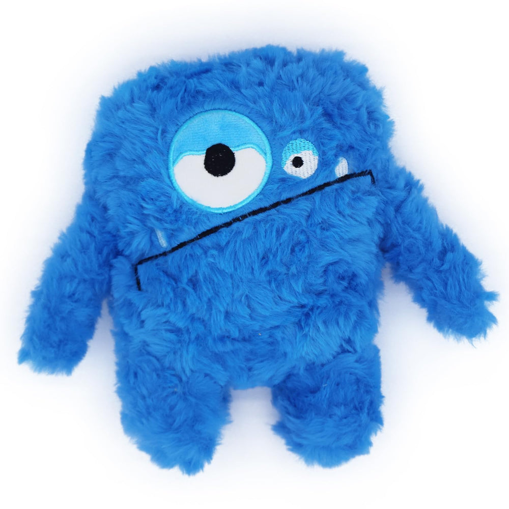 Juguete Hugeme con sonajero en peluche azul para entretenimiento de tu perro