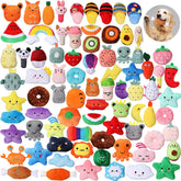 Hungdao 80 piezas de juguetes para perros: lote variado para juego diario y entretenimiento.