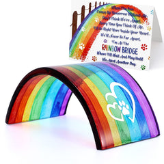 Huray Rayho puente arcoíris de vidrio fusionado 3D, pensado para reflejos solares.