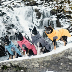 Hurtta Expedition Parka cuello ajustable para mayor comodidad y ajuste.