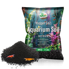Hygger CO2 detalle del sustrato para plantas que favorece el enraizamiento.