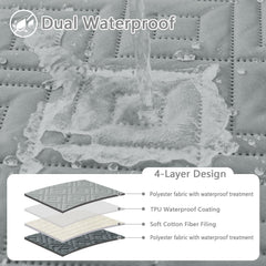 funda hyha para sofá, impermeable y dos colores, protege manchas y pelo