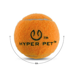 Pelota naranja Hyper Pet mini tenis para perros, fácil localización en jardín