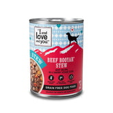 I AND LOVE AND YOU, estofado de res en lata, aroma apetitoso para la cena del perro