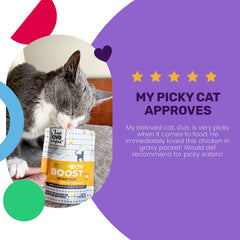 I AND LOVE AND YOU Feed Meow Boost caldo sabroso para hidratación diaria.