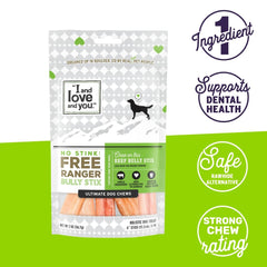 I AND LOVE AND YOU Free Ranger No Stink: palitos sin olor para perros activos