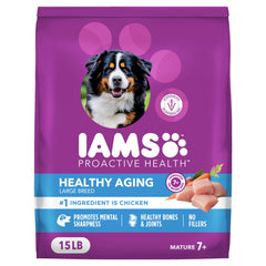 IAMS Proactive Health alimento seco para perro grande, bolsa de 15 lb, nutrición premium.