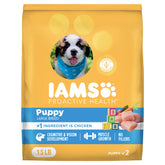 IAMS Proactive Health para cachorros grandes croquetas en bolsa de 15 lb apoyan huesos fuertes.
