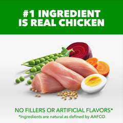 Pollo real como primer ingrediente en IAMS Proactive Health Minichunks.