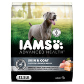 IAMS Salud Avanzada Piel y Pelaje, bolsa de 13,5 libras para nutrición diaria.
