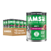 IAMS Salud Proactiva: lata salsa carne real, sabor irresistible para perros adultos