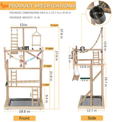 Ibnotuiy soporte de juego de madera natural ofrece superficie suave y segura