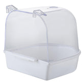 IBWell baño de aves transparente para jaula, cómodo para aves pequeñas.