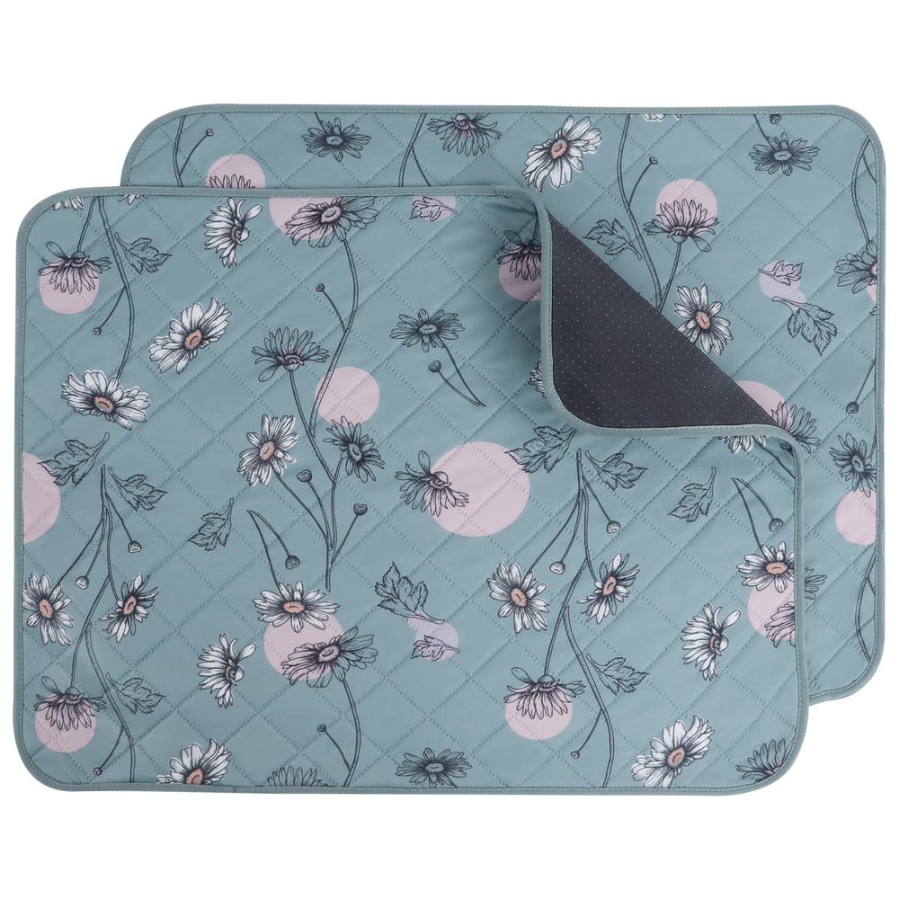 IEUUMLER tapete lavable para perros con diseño Daisy verde, ideal para 24x18 pulgadas