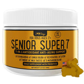 iHeartDogs Senior Super 7: botella del suplemento para perros mayores, ideal para apoyar la vitalidad.