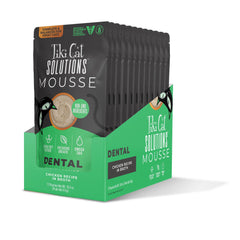 TIKI PETS – Tiki Cat Solutions Dental Mousse (Chicken, Broth) — 12 2.4 oz Pouches