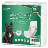 Pañales IMMCUTE para perros machos, ultra fino para comodidad diaria