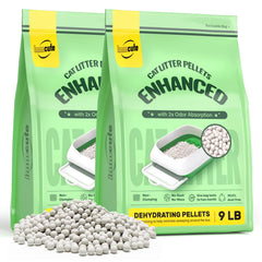 IMMCUTE pellets de arena para gatos de 7 mm reducen el rastro en casa