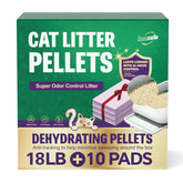 IMMCUTE Zeolite arenero pellets, bolsa de 18 lb, ofrecen duración larga y control de olores.