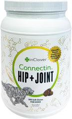 In Clover Connectin polvo para perros, espolvoreado sobre comida para apoyar movilidad.