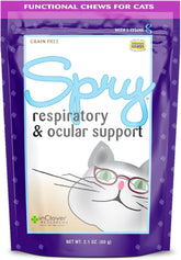 In Clover Spry: botella y masticables, apoyo diario para oídos y pulmones.
