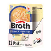 INABA Churu Caldo: verter el caldo sobre la comida del gato, sabor pollo y atún.