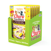 INABA Churu Fun Bites en empaque tetra, porciones prácticas para snack diario.