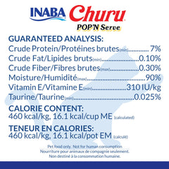 INABA Churu Pop'N Serve: atún con lascas de bonito, sabor atractivo para tu gato