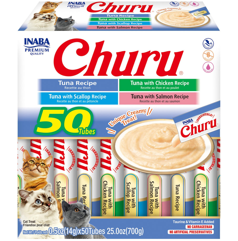 INABA Churu puré cremoso de atún en tubo para premiar al gato