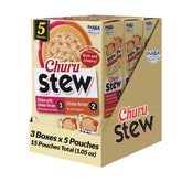 INABA Churu Stew: bolsa abierta para servir como cobertura sabrosa y húmeda.